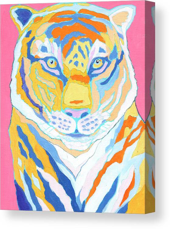 Tiger Canvas Print featuring the painting Tiger III by Jennifer Lommers