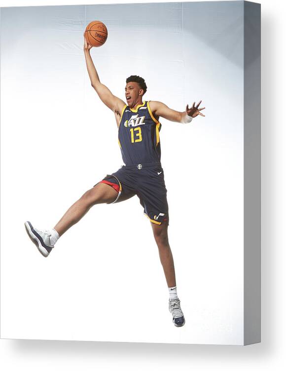 Nba Pro Basketball Canvas Print featuring the photograph Tony Bradley by Nathaniel S. Butler