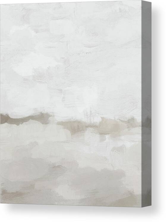 Gray Canvas Print featuring the painting Sands of Time III by Rachel Elise