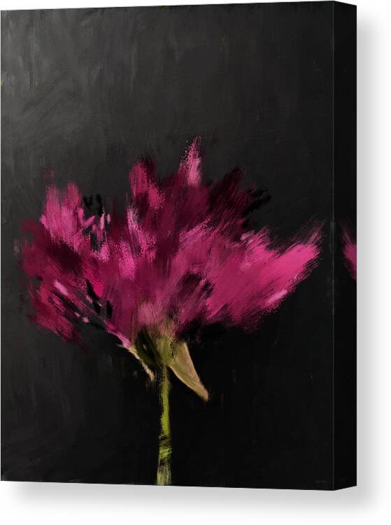 Flower Canvas Print featuring the painting Triumphant Flower- Art by Linda Woods by Linda Woods