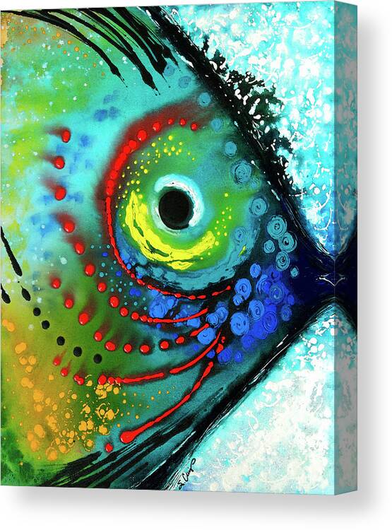 Fish Canvas Print featuring the painting Tropical Fish by Sharon Cummings
