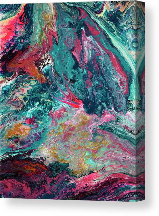 Abstract Art Canvas Print featuring the painting Untitled...for now. by Tessa Evette