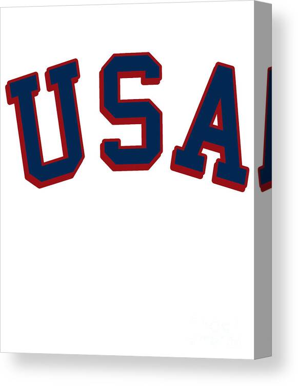 Usa Canvas Print featuring the digital art USA America 4th of July by Flippin Sweet Gear