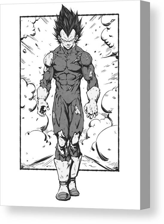 Vegeta Ultra Ego (no background) Canvas Print for Sale by