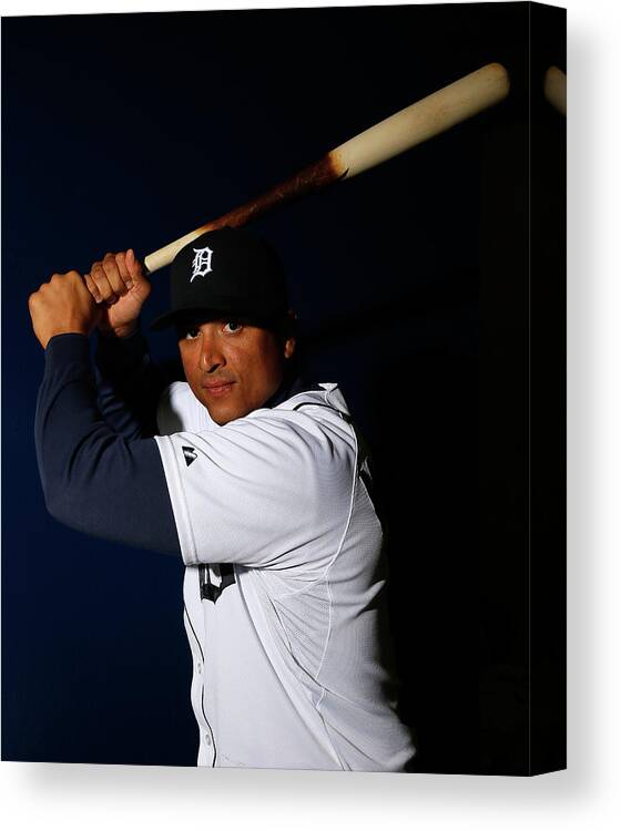 Media Day Canvas Print featuring the photograph Victor Martinez by Kevin C. Cox