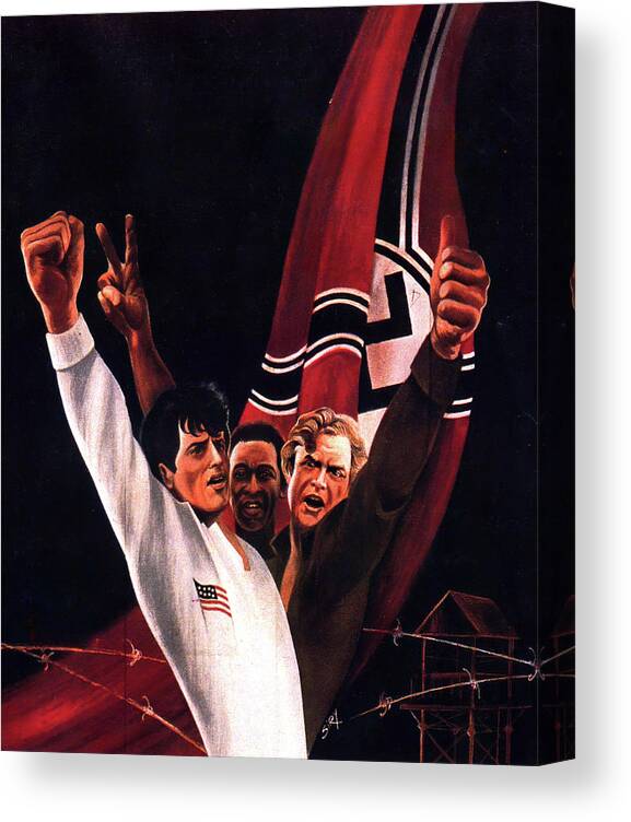 Victory Canvas Print featuring the painting ''Victory'', 1981, movie poster painting by Movie World Posters