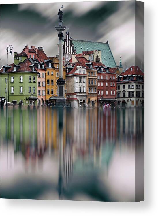Warsaw Canvas Print featuring the photograph Warsaction by Raffaele Corte