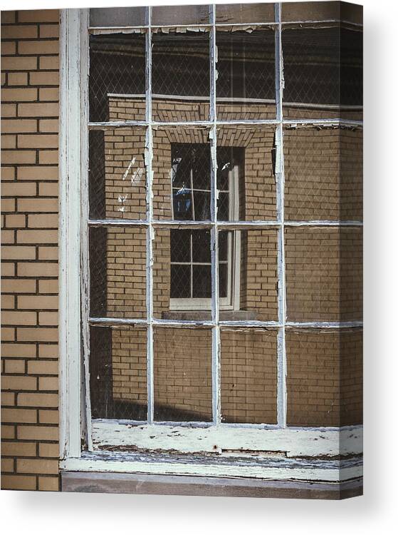 Sandy Hook Canvas Print featuring the photograph window in window - Sandy Hook, NJ by Steve Stanger