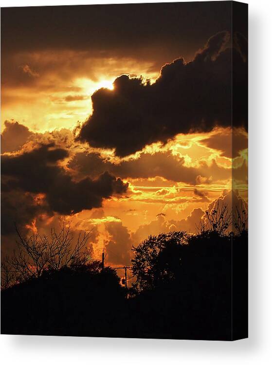 Wisconsin Canvas Print featuring the photograph Wisconsin Sunset I by Scott Olsen