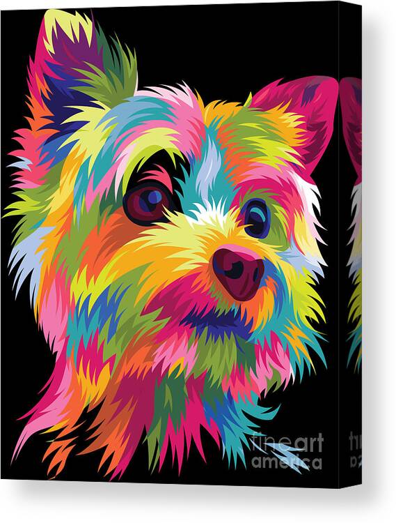 Home Decor Wall Art Poster Yorkshire Terrier Dog Taking A Art/Canvas Print 