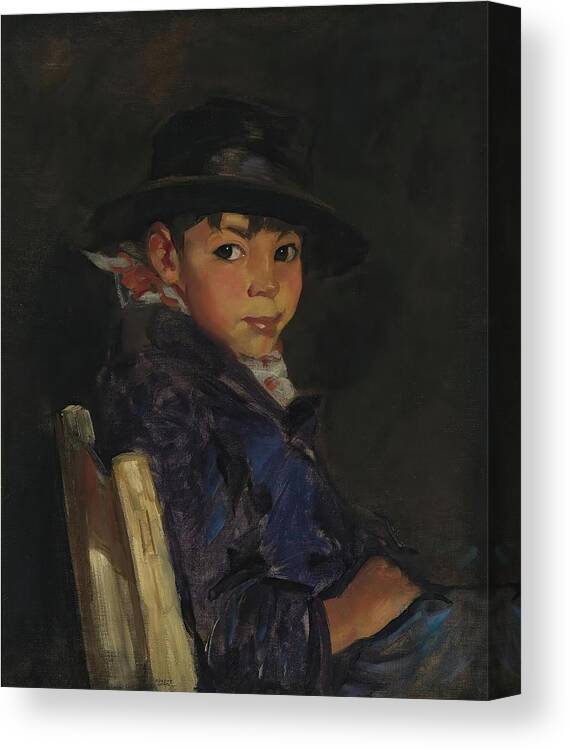North And Central America Canvas Print featuring the drawing Young Sport Francisco art by Robert Henri American
