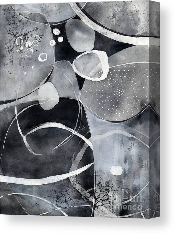 Zen Canvas Print featuring the painting Zen Rocks by Hailey E Herrera