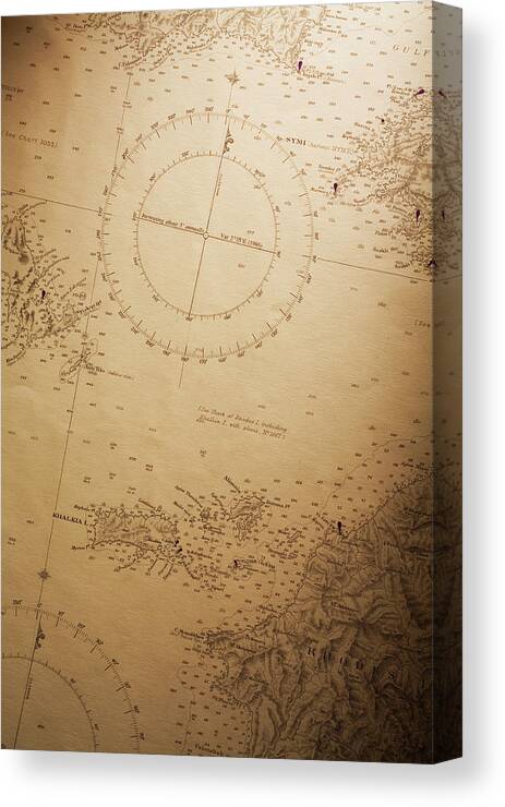 Nautical Charts On Canvas