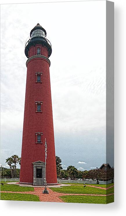 Ponce Canvas Print featuring the photograph Ponce Inlet LIghthouse #2 by John Black