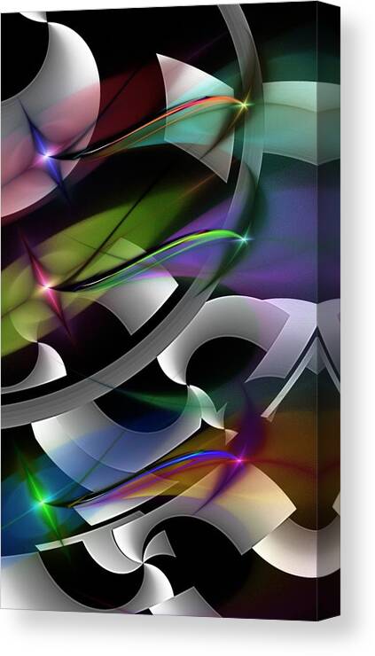 Fine Art Canvas Print featuring the digital art Abstract 072514 by David Lane