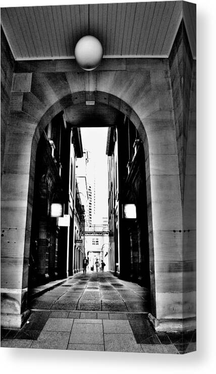 Street Canvas Print featuring the photograph Business Alley - Melbourne - Australia by Jeremy Hall