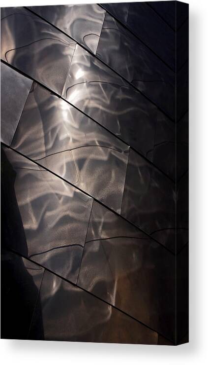 Abstract Canvas Print featuring the photograph Gehry Magic by Rona Black