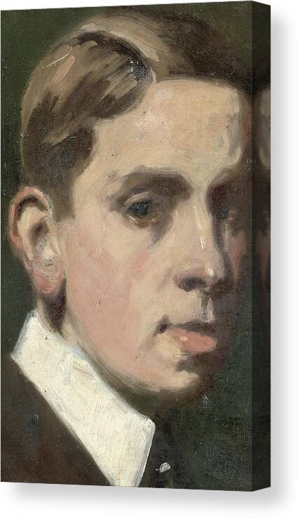 Self Portrait Canvas Print featuring the painting Self portrait by Francis Campbell Boileau Cadell