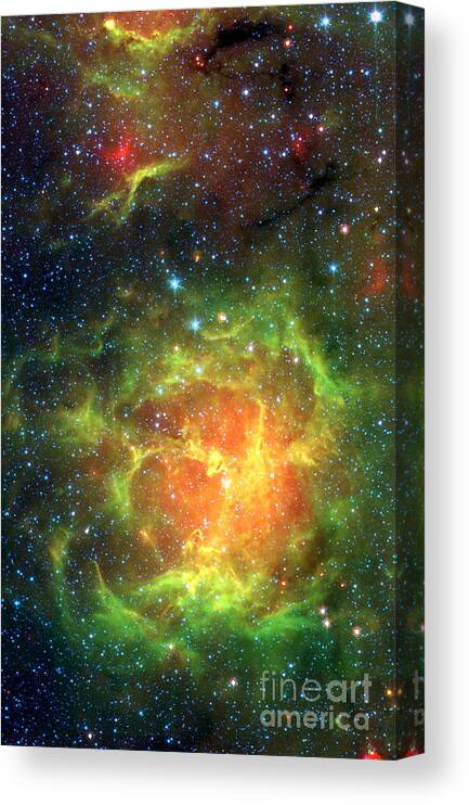 Astronomical Canvas Print featuring the photograph Trifid Nebula #1 by NASA Science Source
