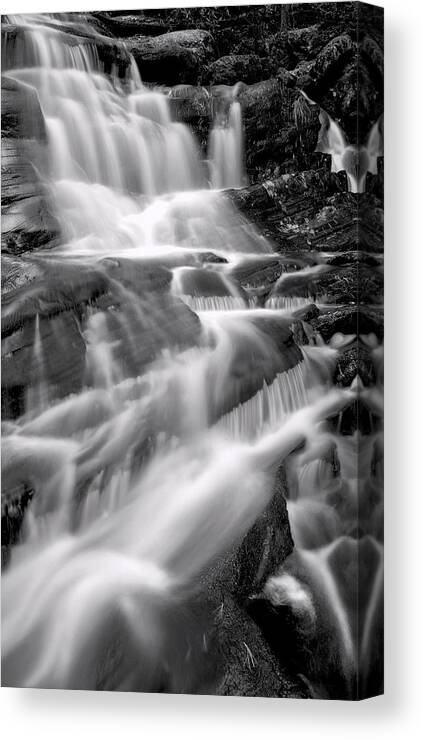 Water Canvas Print featuring the photograph High Falls by John Bartosik