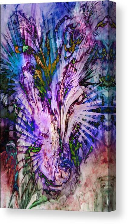 Abstract Canvas Print featuring the digital art Rapture by Frances Miller