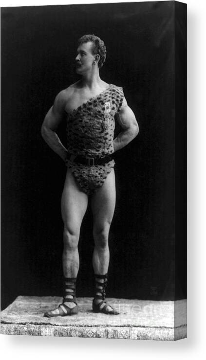 Erotica Canvas Print featuring the photograph Eugen Sandow, Father Of Modern by Science Source