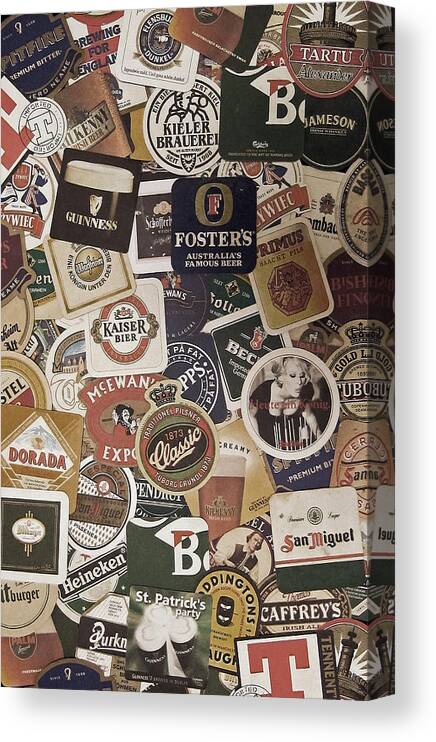 Beer Canvas Print featuring the photograph Beers of the world by Nicklas Gustafsson