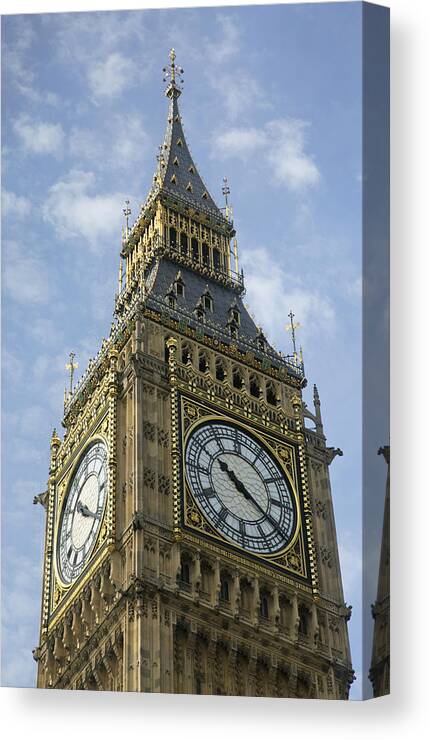 Big Ben Canvas Print featuring the photograph Big Ben by Elvira Butler