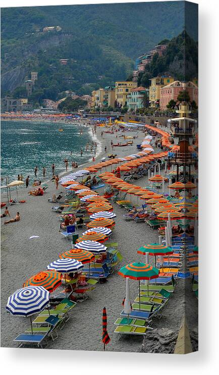 Monterosso Canvas Print featuring the photograph Colorful Monterosso by Corinne Rhode