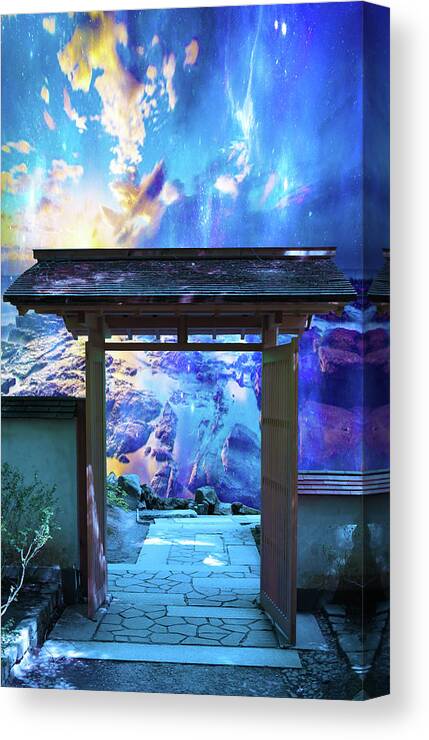 Ocean Canvas Print featuring the digital art Doorway to Heaven by Jeserae Baisch