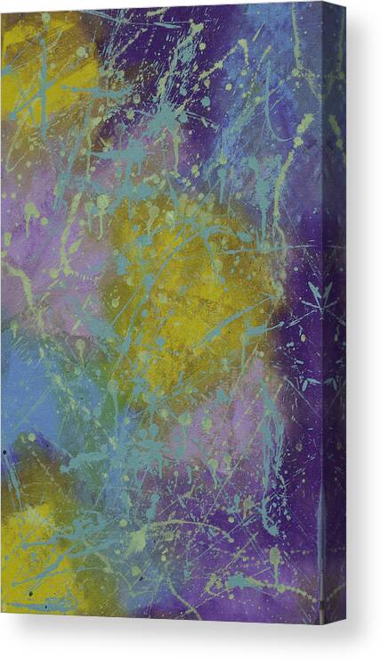 Abstract Canvas Print featuring the painting Firework Lightning by Julius Hannah