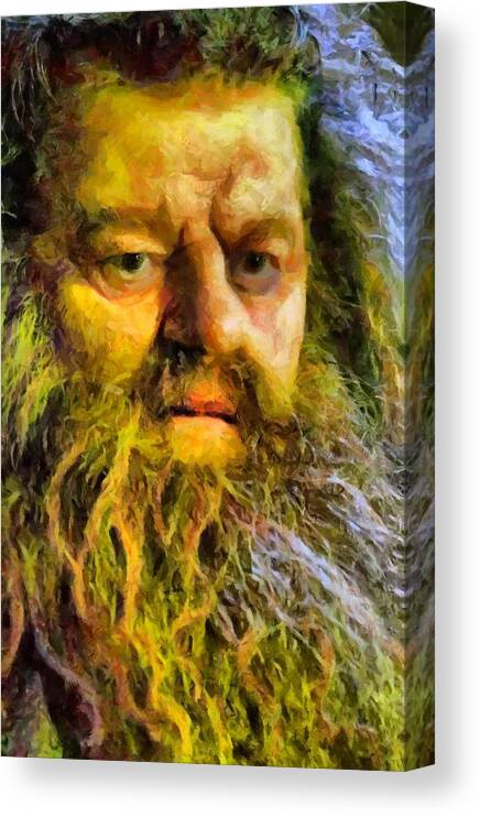 Hagrid Canvas Print featuring the digital art Hagrid by Caito Junqueira