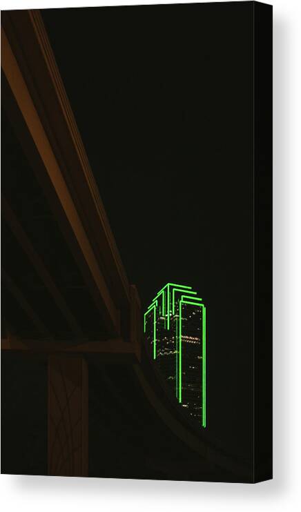 Dallas Canvas Print featuring the photograph Lux Noir by Peter Hull
