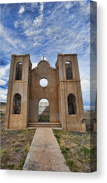 Church Canvas Print featuring the photograph Pathway To Forgotten Dreams by Ron Weathers