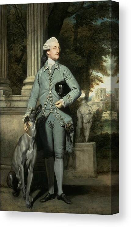 18th Century Art Canvas Print featuring the painting Richard Peers Symons by Joshua Reynolds