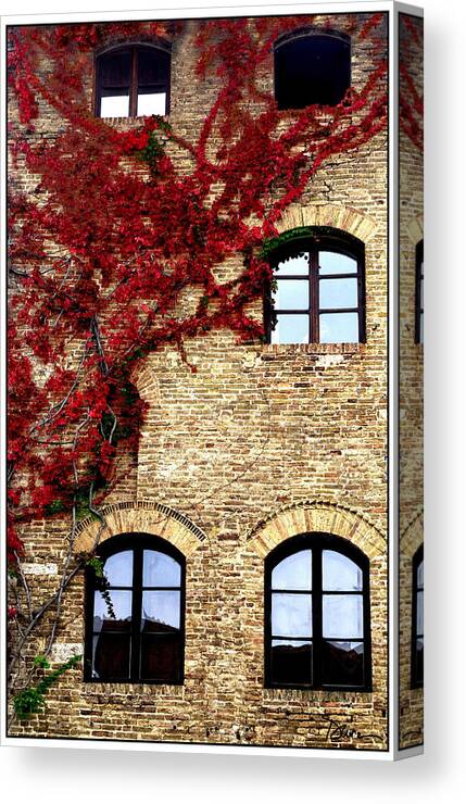 Building Canvas Print featuring the photograph San Gimignano by Peggy Dietz