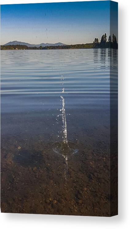 Water Canvas Print featuring the photograph Splash by Thomas Nay