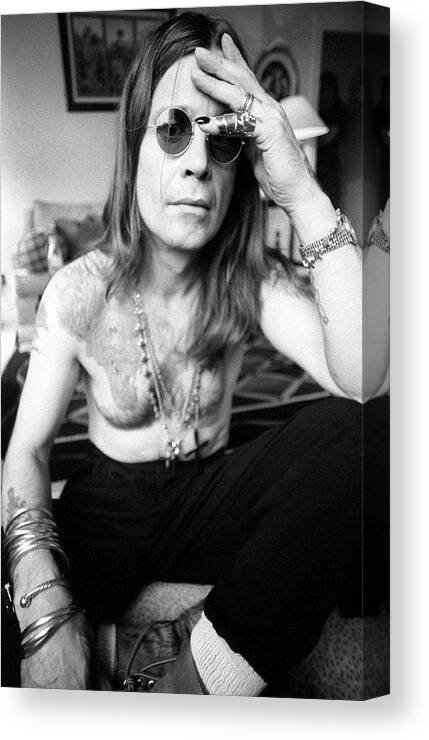 Music Canvas Print featuring the photograph Ozzy Osbourne #7 by Martyn Goodacre