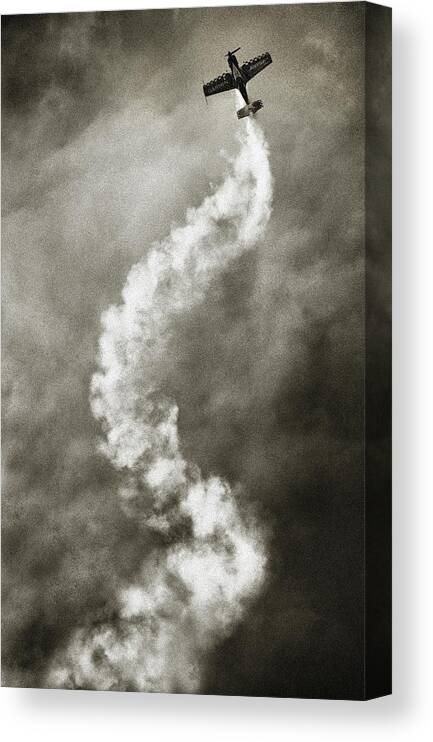 Sepia Canvas Print featuring the photograph Aviation Dna by Riekus Reinders