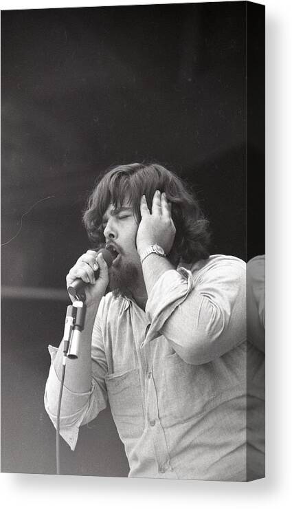 One Person Canvas Print featuring the photograph Bob Hite Of Canned Heat Profile Shot by Jill Gibson