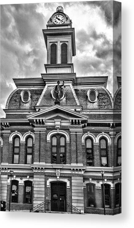 Scott County Courthouse Canvas Print featuring the photograph Scott County Courthouse by Sharon Popek