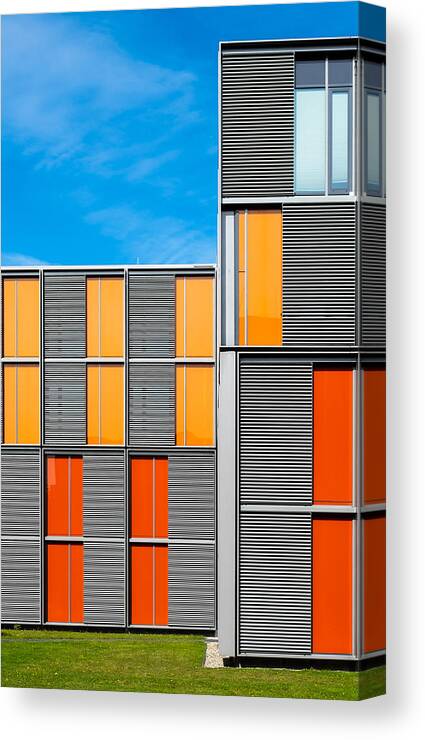 Facade Canvas Print featuring the photograph The Power Of Colour by Lus Joosten