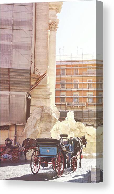 Art Canvas Print featuring the photograph Trevi Tour Rides by JAMART Photography