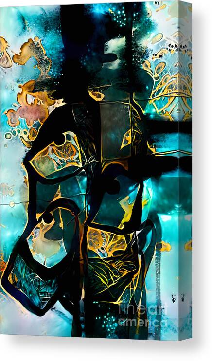 Contemporary Art Canvas Print featuring the digital art 105 by Jeremiah Ray