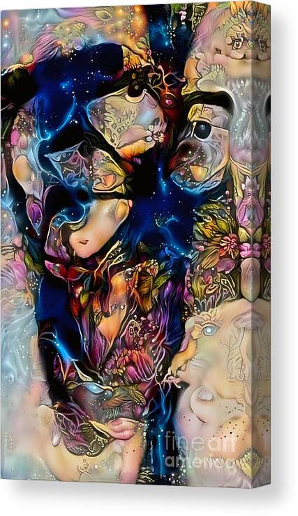Contemporary Art Canvas Print featuring the digital art 36 by Jeremiah Ray