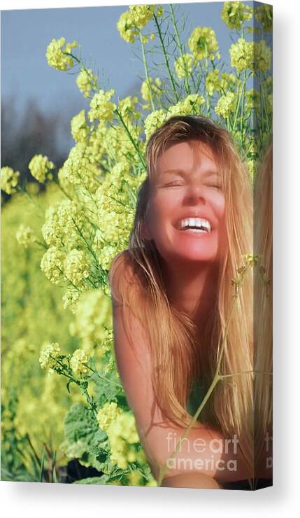 Portret Canvas Print featuring the photograph Portret Actress Yvonne Padmos #8 by Yvonne Padmos