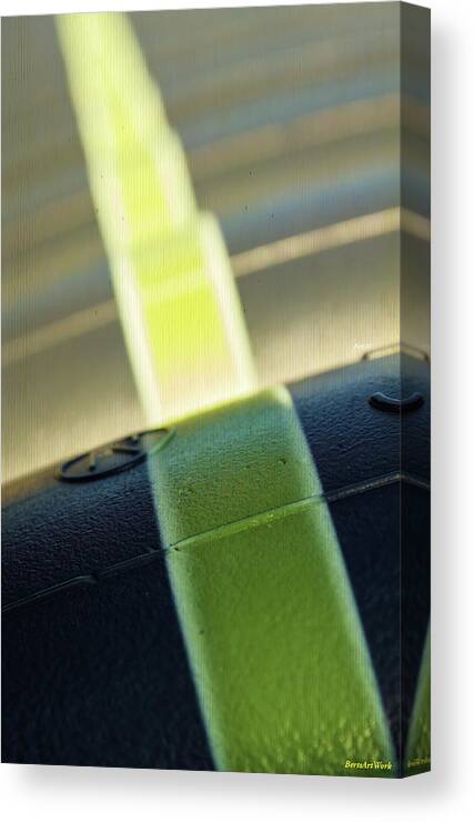 Pipes Canvas Print featuring the photograph Abstract Pipes with Stripes by Roberta Byram