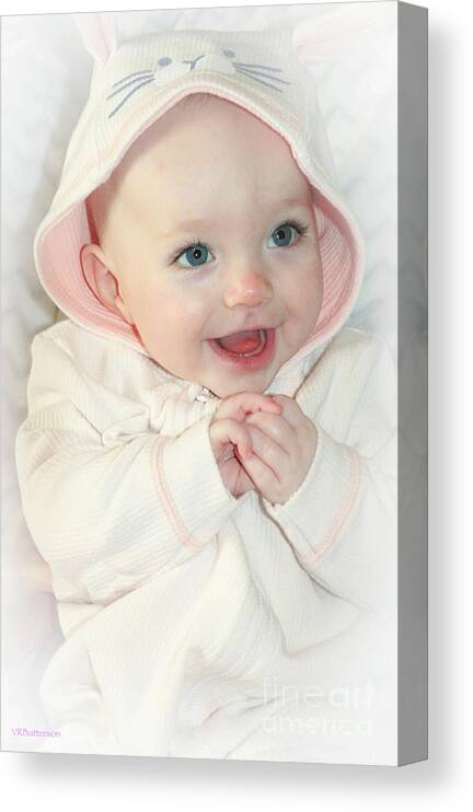 Baby Canvas Print featuring the photograph Baby Girl III by Veronica Batterson