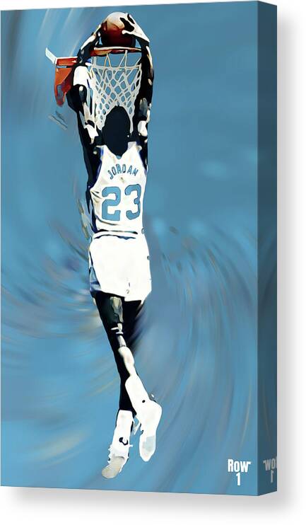 1984 Michael Jordan Poster Canvas Print / Canvas Art by Row One Brand -  Pixels Canvas Prints