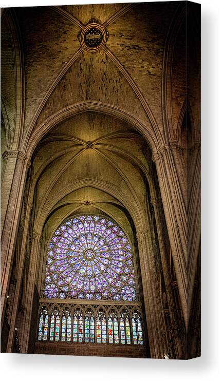 Notre Canvas Print featuring the photograph Notre Dame, Paris 8 by Nigel R Bell